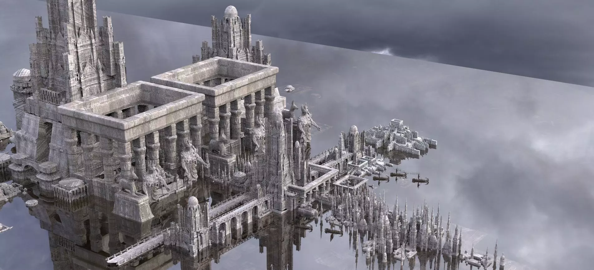 Ancient Greek City Complete Kit bash Ancients 3D model_0