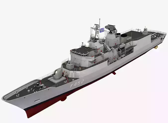 MEKO 200 GREEK HYDRA CLASS FRIGATE HS HYDRA 3D model