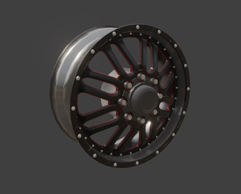 DUALLY RIM SET 3D model_3