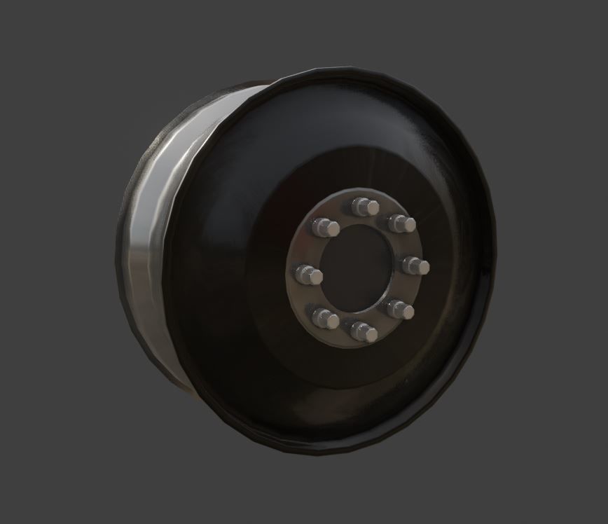 DUALLY RIM SET 3D model_5