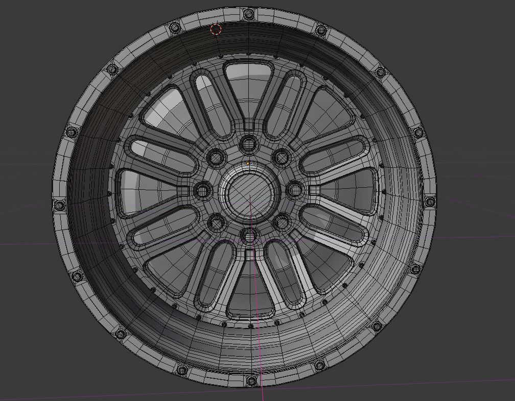 DUALLY RIM SET 3D model_7