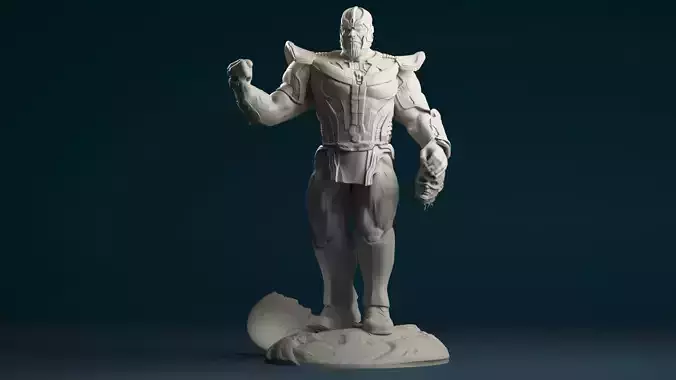 thanos captain america dead  3D print model