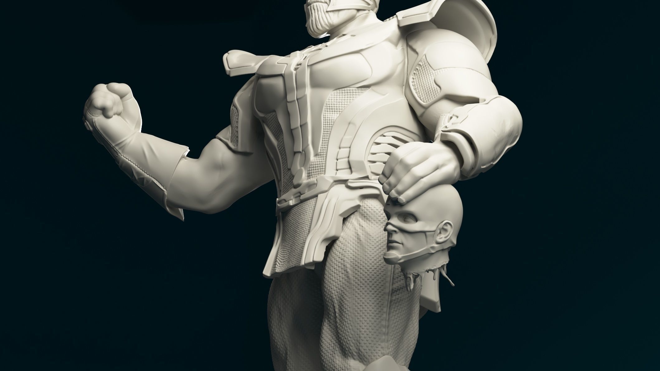 thanos captain america dead  3D print model_1