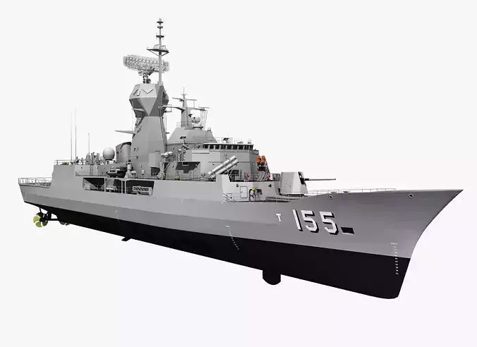 ANZAC MEKO Class Frigate HMAS BALLARAT FFH 155 model 3D model