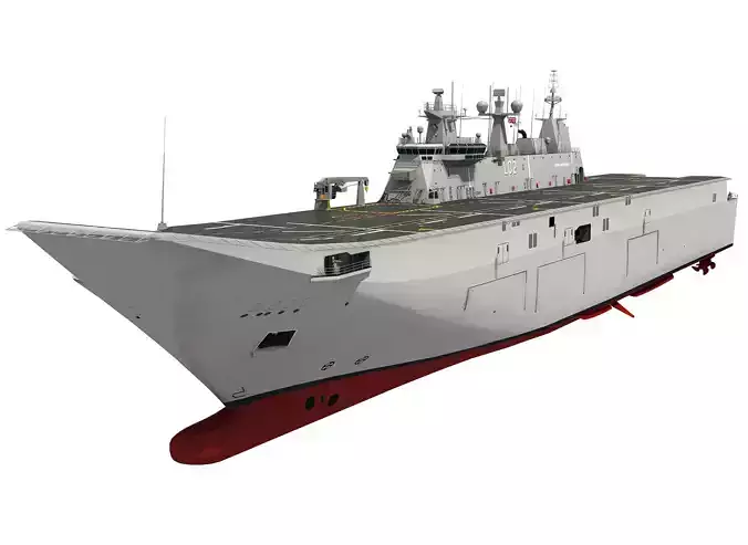 HMAS CANBERRA AUSTRALIAN LHD 3D model