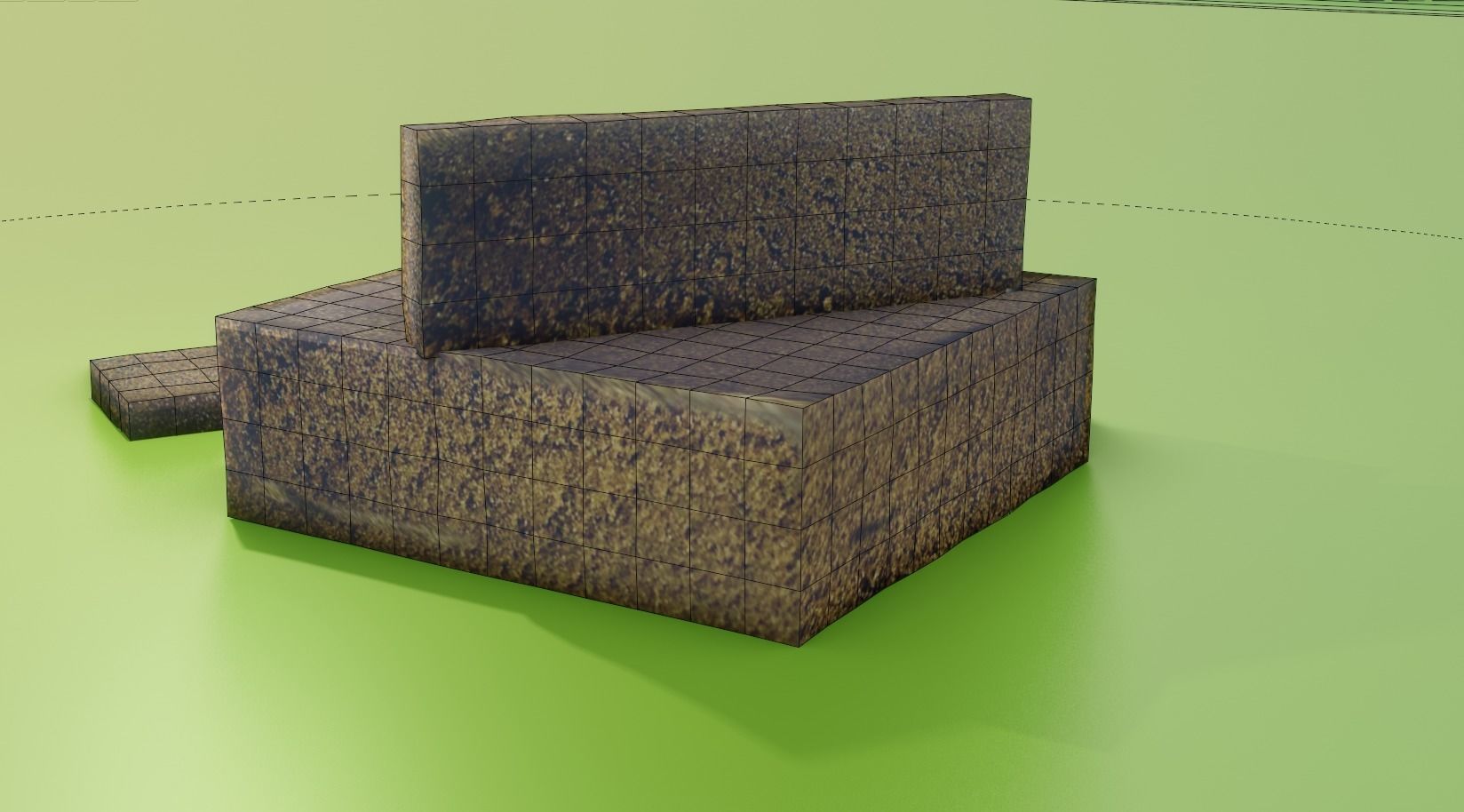 Haschich Block and Barettes Low-poly 3D model_6