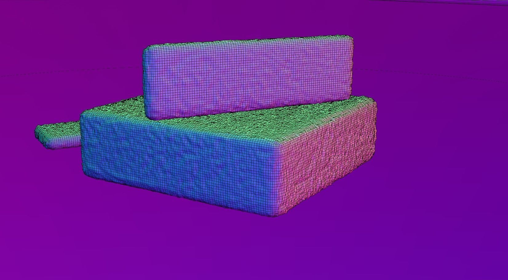 Haschich Block and Barettes Low-poly 3D model_5