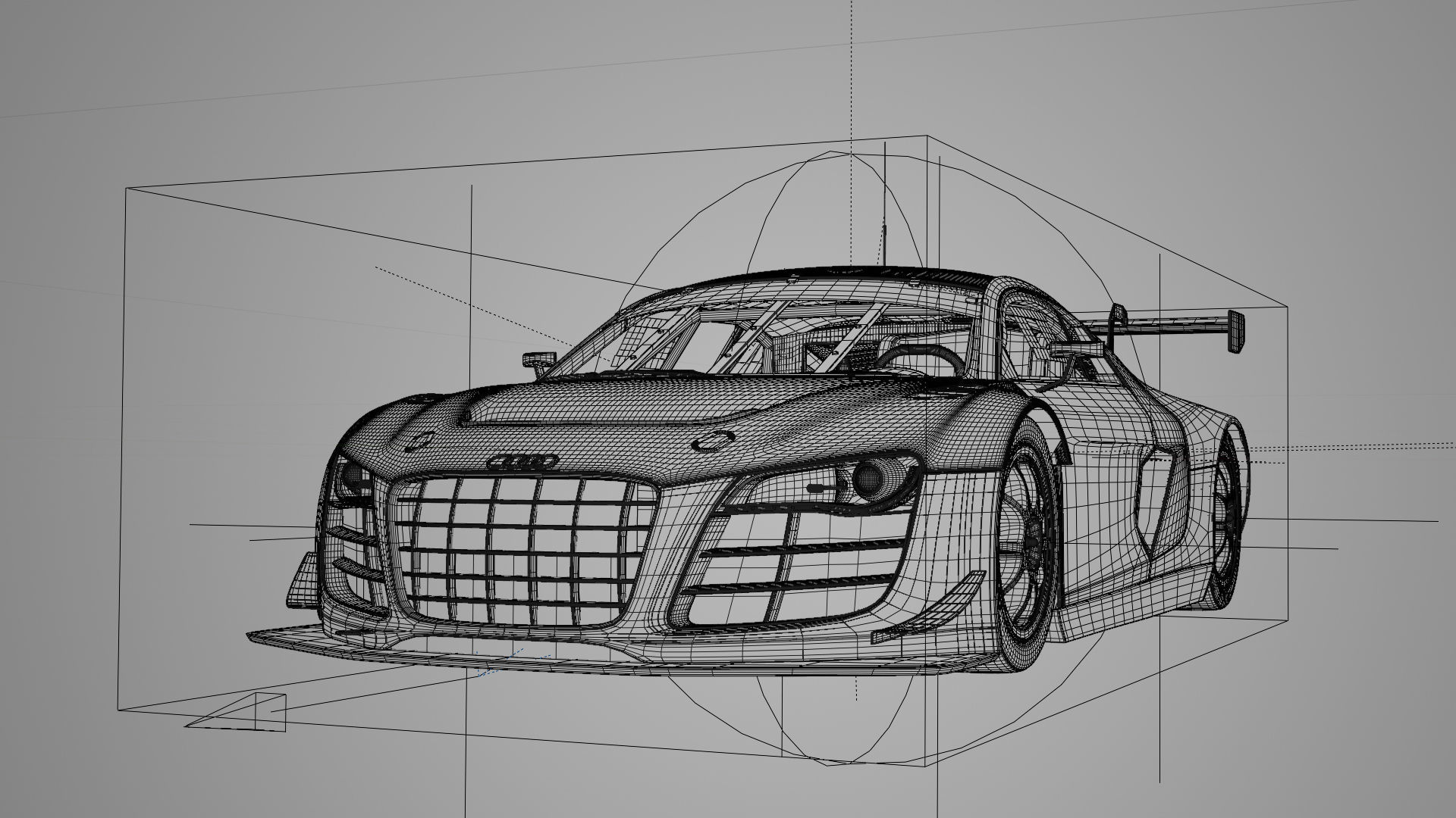 Audi R8 LMS 2014 3D model_3