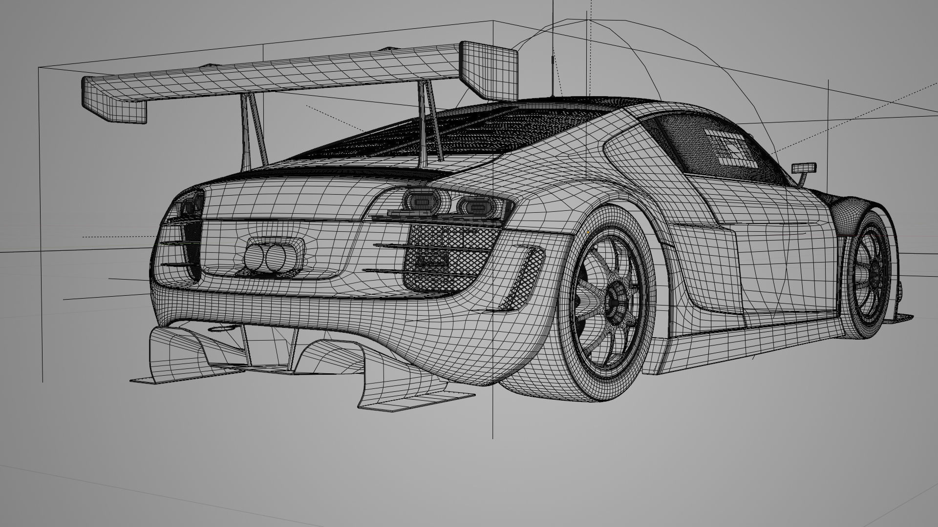Audi R8 LMS 2014 3D model_13