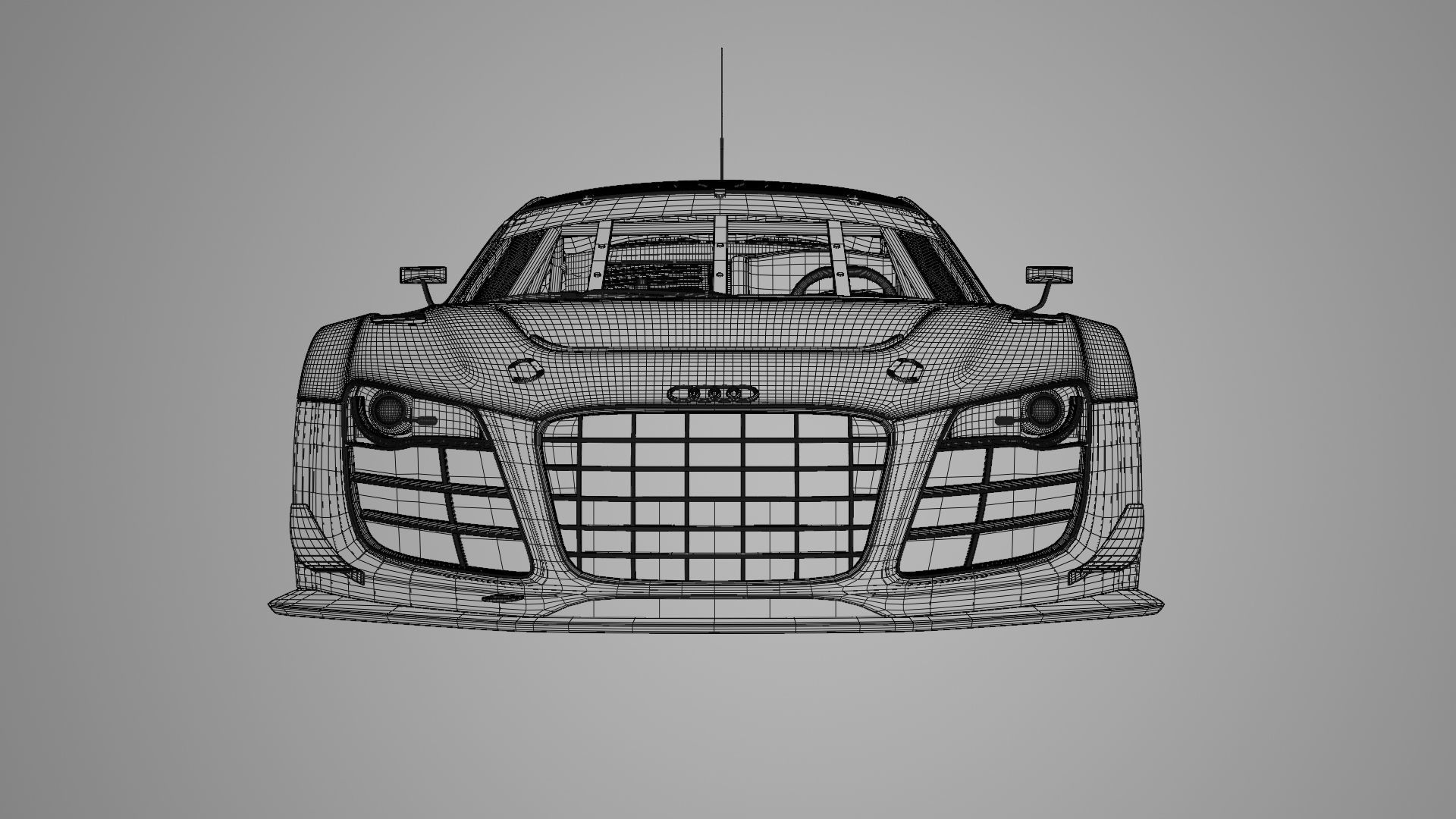 Audi R8 LMS 2014 3D model_5