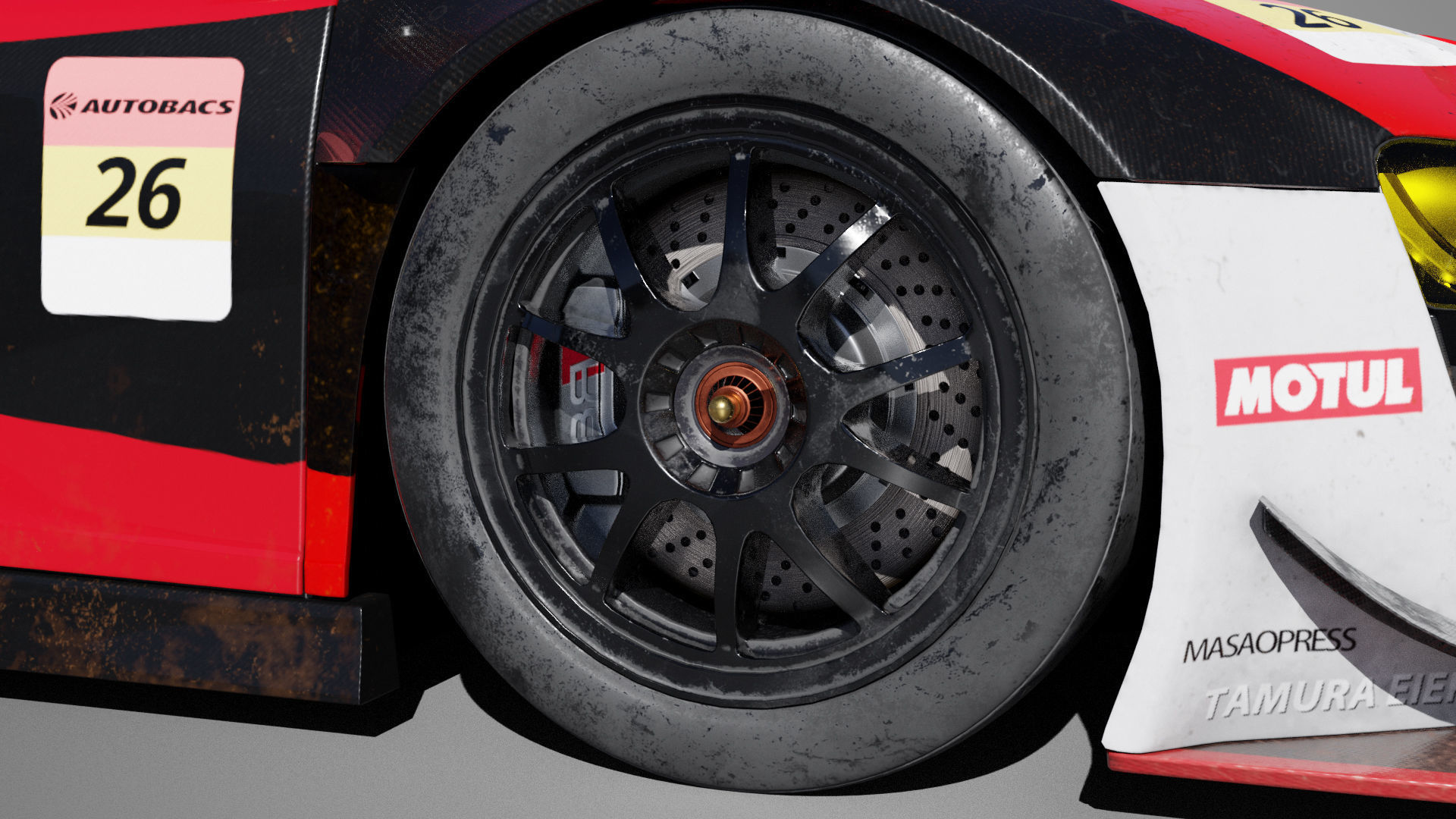 Audi R8 LMS 2014 3D model_14