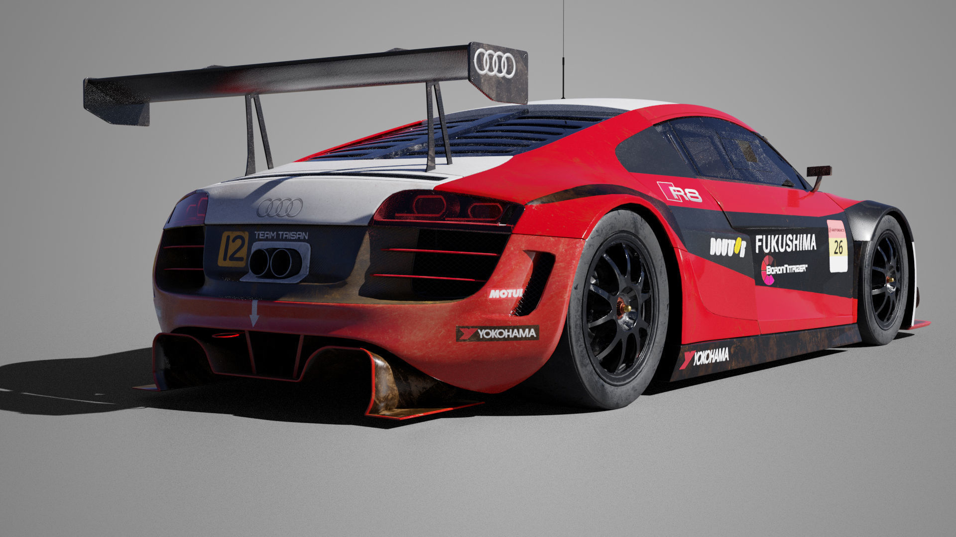 Audi R8 LMS 2014 3D model_12