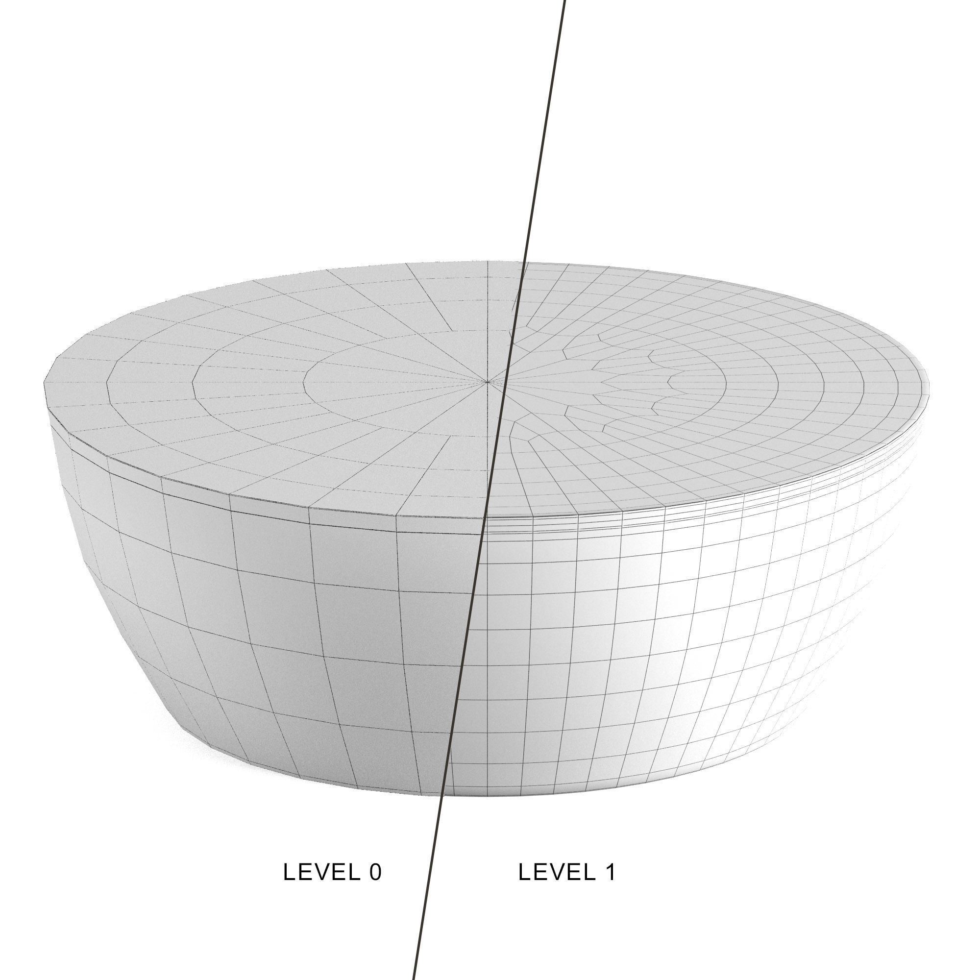 Jacob Cocktail Table Low-poly 3D model_5