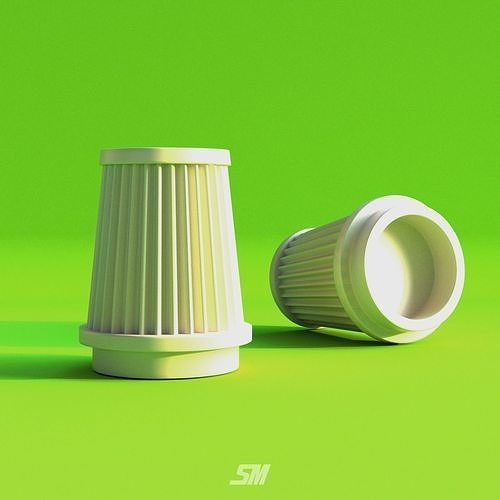 High flow air filter scale 3D print model