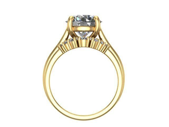 Circle Stone Shadow Band 3D print model_4