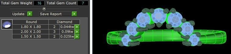 Circle Stone Shadow Band 3D print model_5