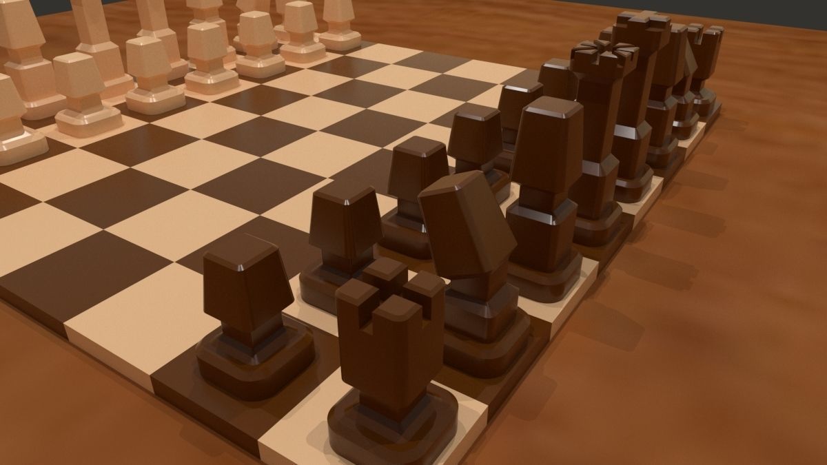 Chess set 01 PRINTABLE 3D print model_1