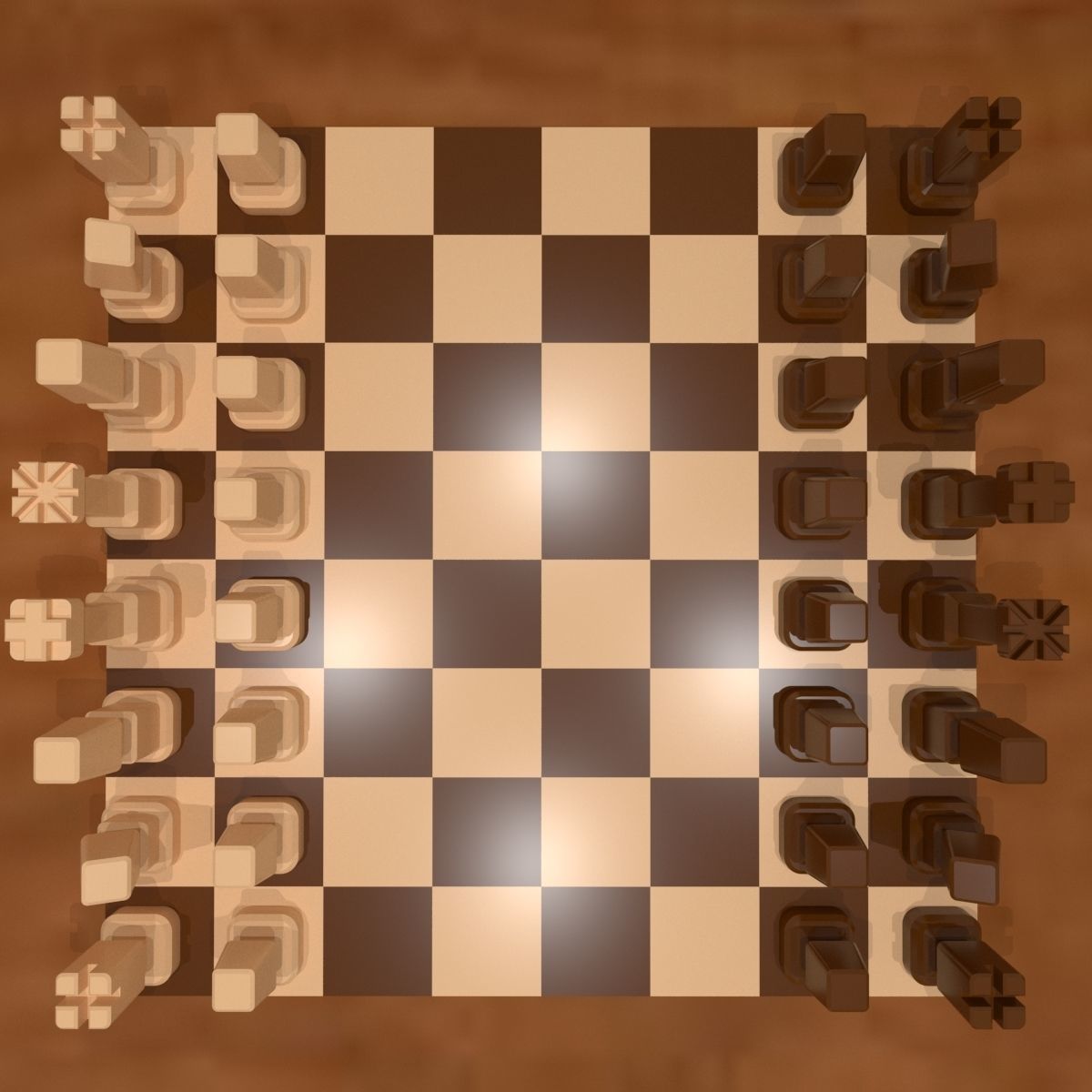 Chess set 01 PRINTABLE 3D print model_8