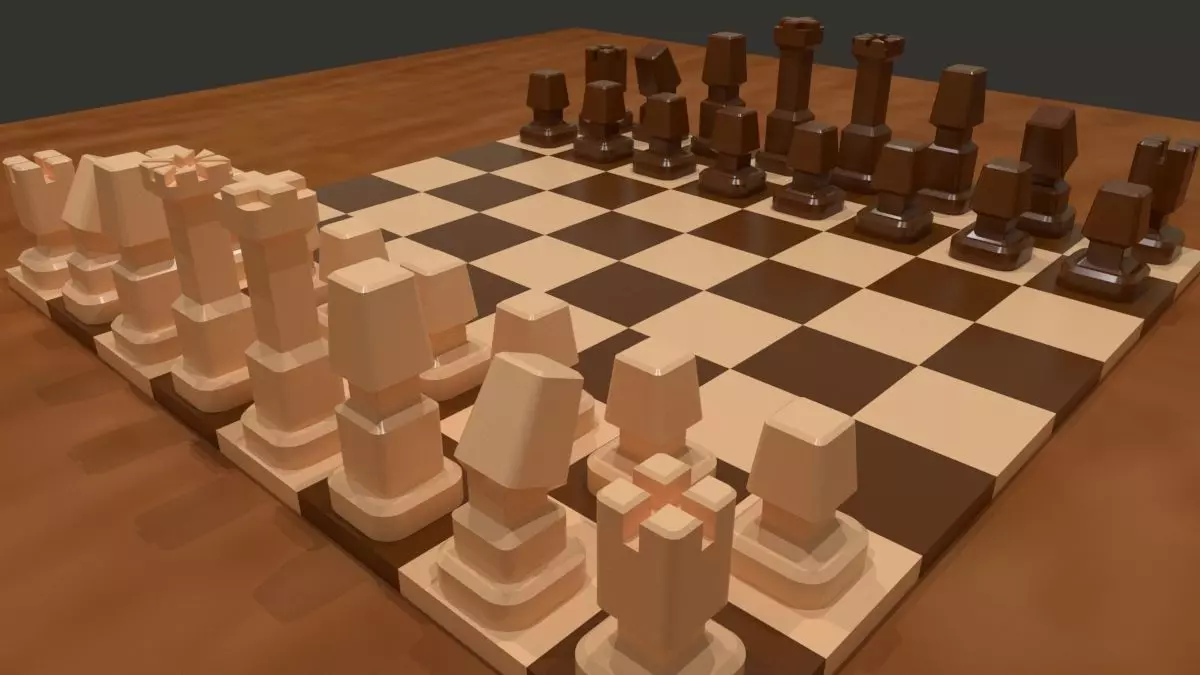 Chess set 01 PRINTABLE 3D print model_0
