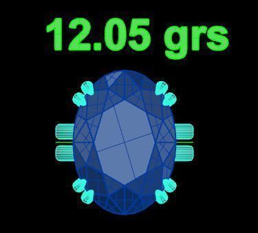 Topaz Ring 3D print model_4