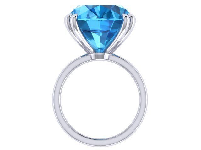 Topaz Ring 3D print model_3