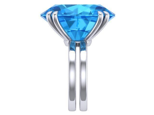 Topaz Ring 3D print model_2