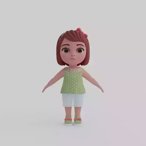 Girl 3d model