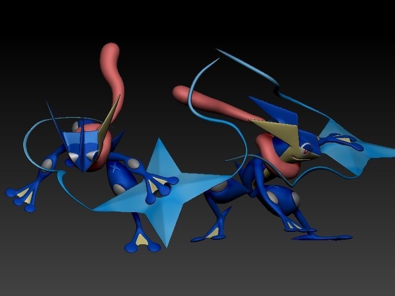 Pokemon Greninja 3D print model_2