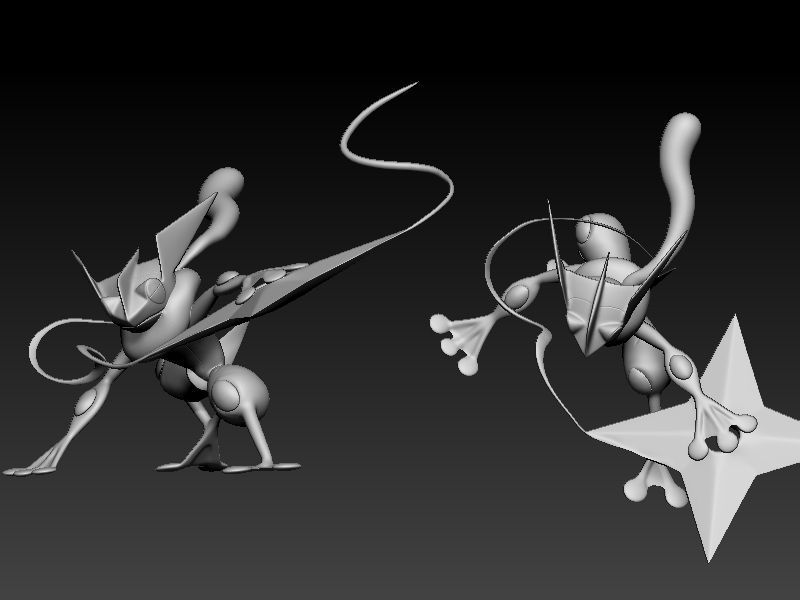 Pokemon Greninja 3D print model_3
