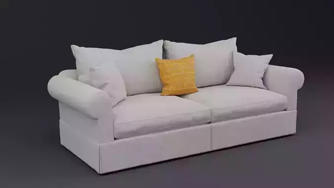 Roll Arm Couch Sofa Bed