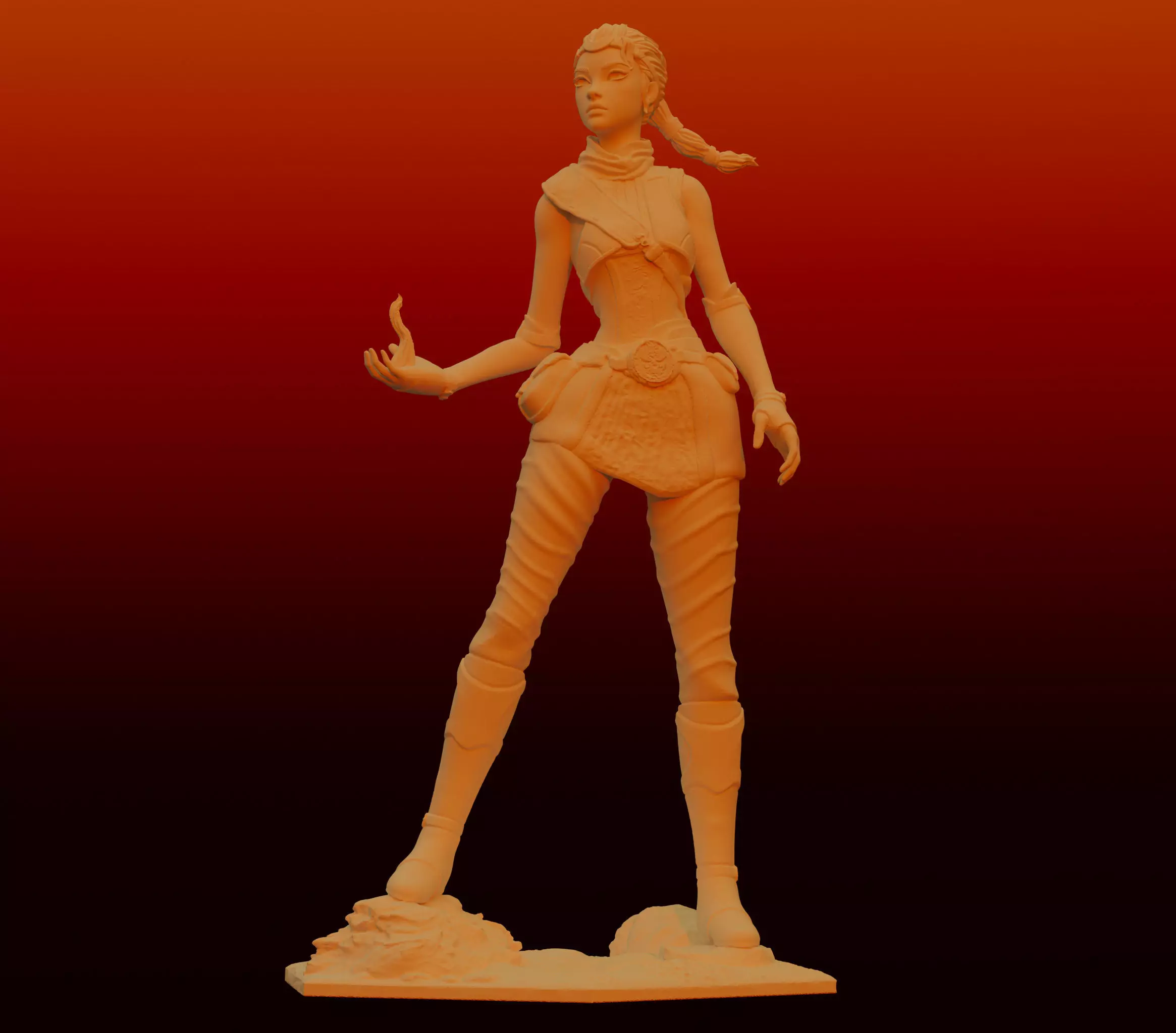 Echo Windwalker Statue from Tech Demo 3D print model