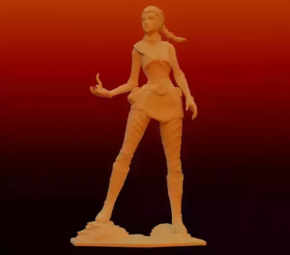 Echo Windwalker Statue from Tech Demo 3D print model