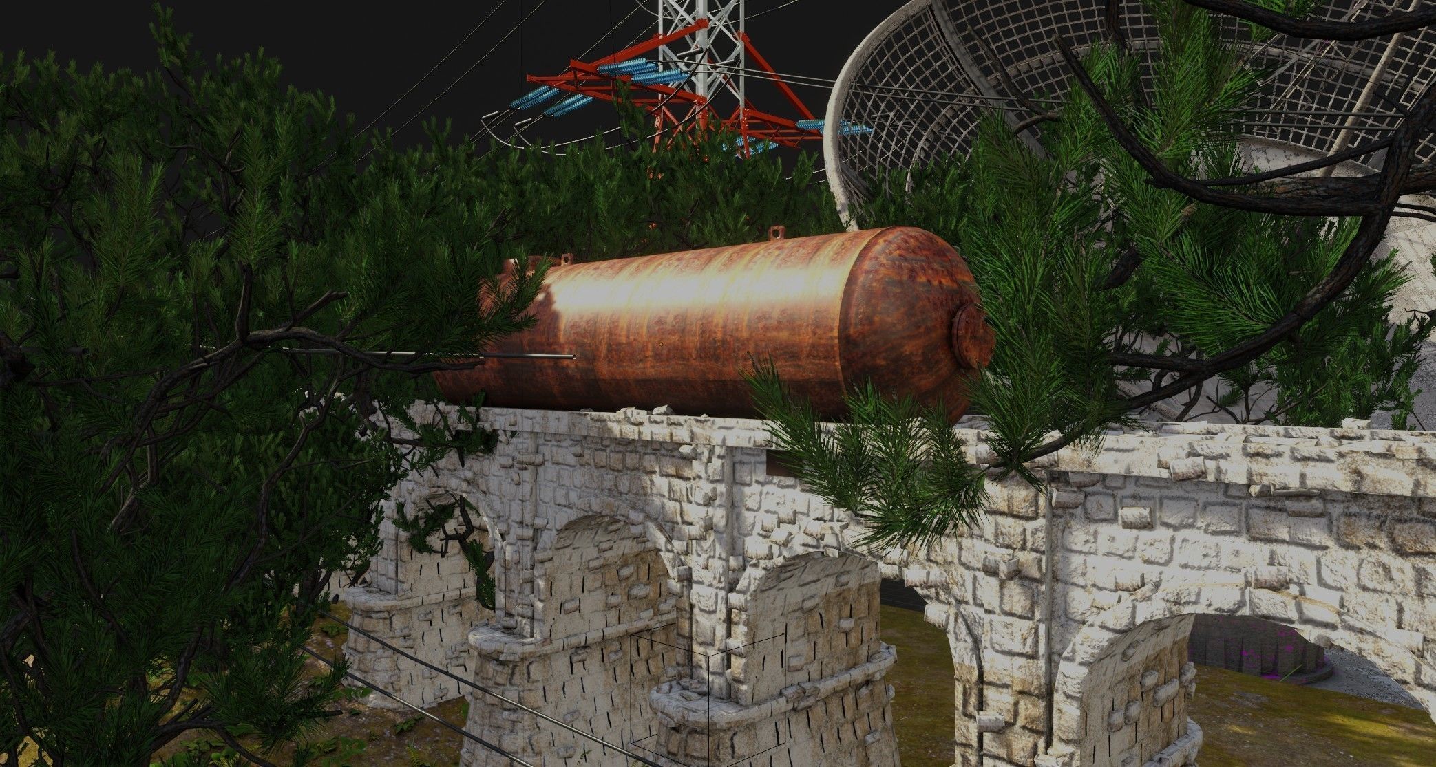 environment scene made in blender 3D model_5