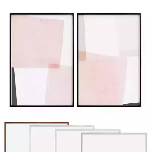 Pictures873 set of abstract framed prints