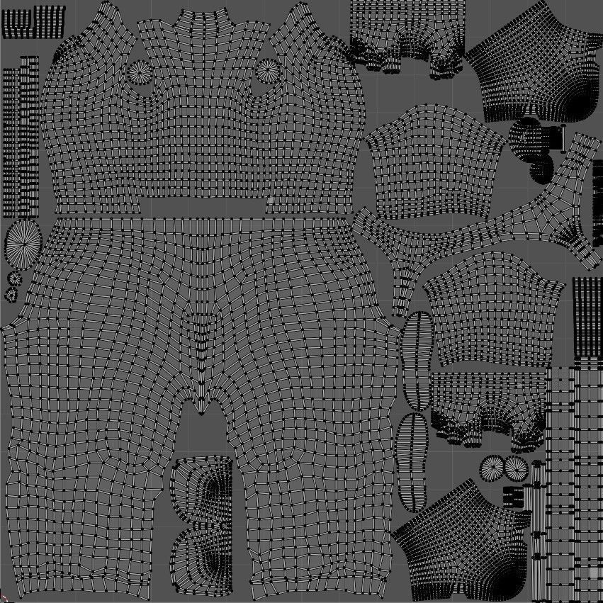 Fighting Girl with Battle Axe Game Ready Character Low-poly 3D model_39