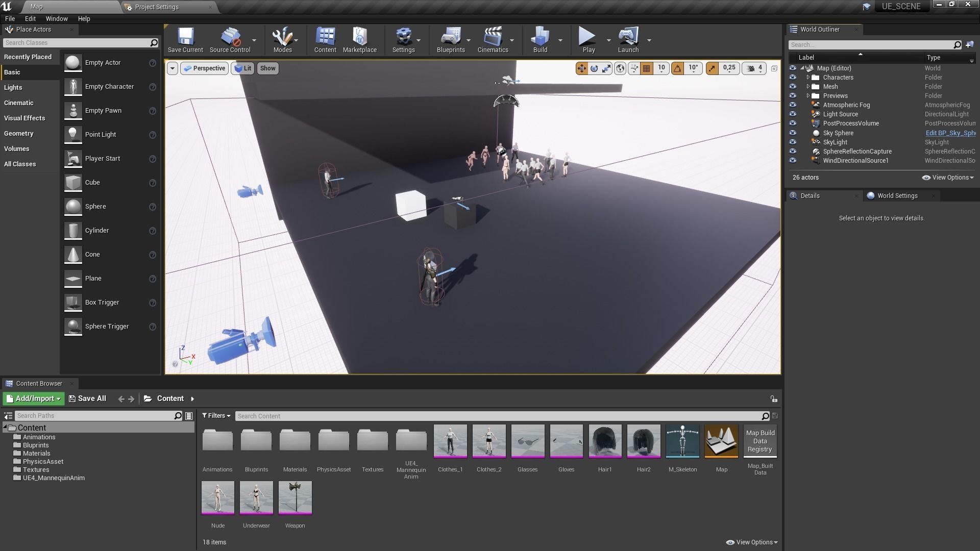 Fighting Girl with Battle Axe Game Ready Character Low-poly 3D model_21