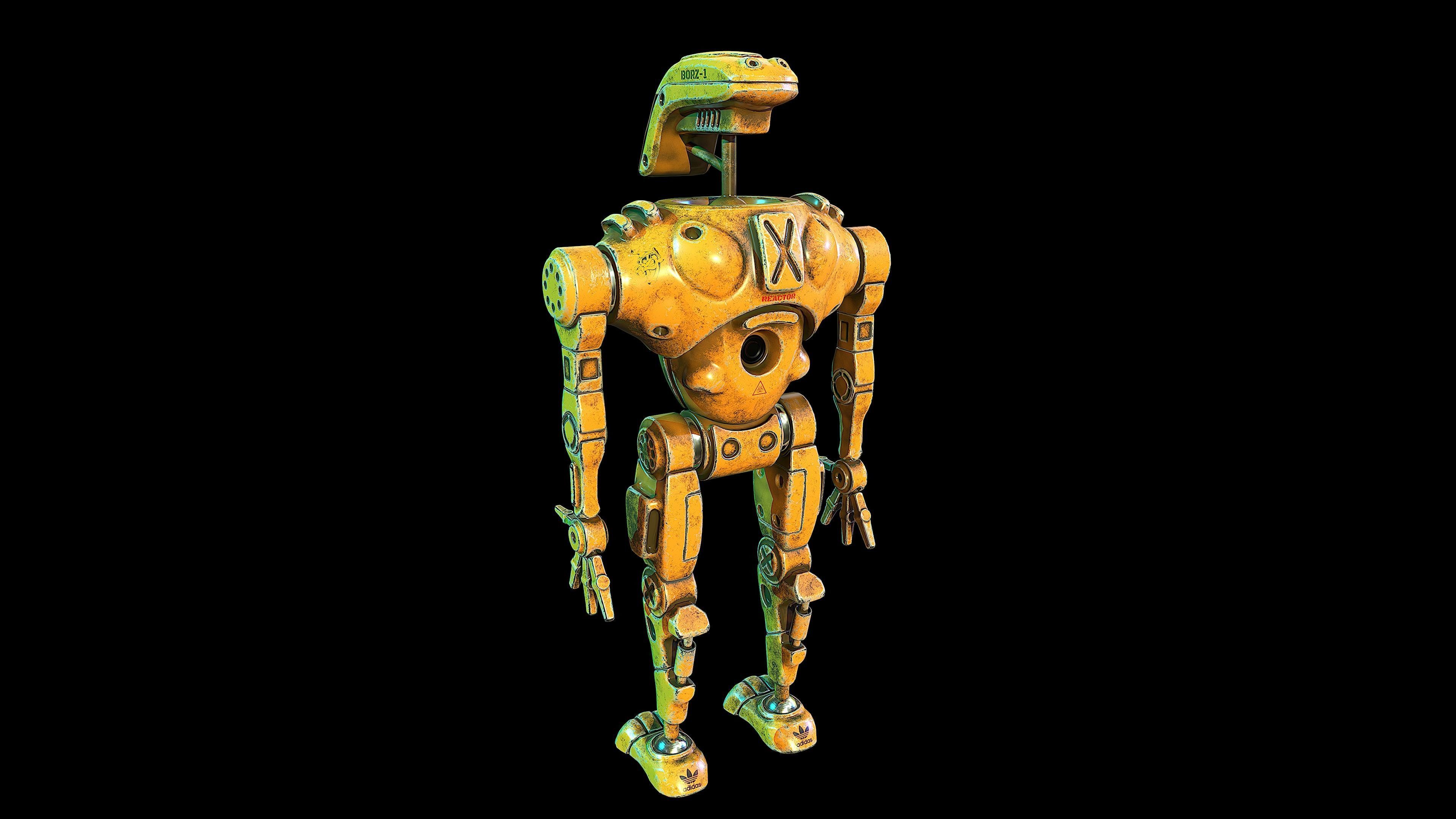 Robots-BORZ-1 star wars robot Low-poly 3D model_7