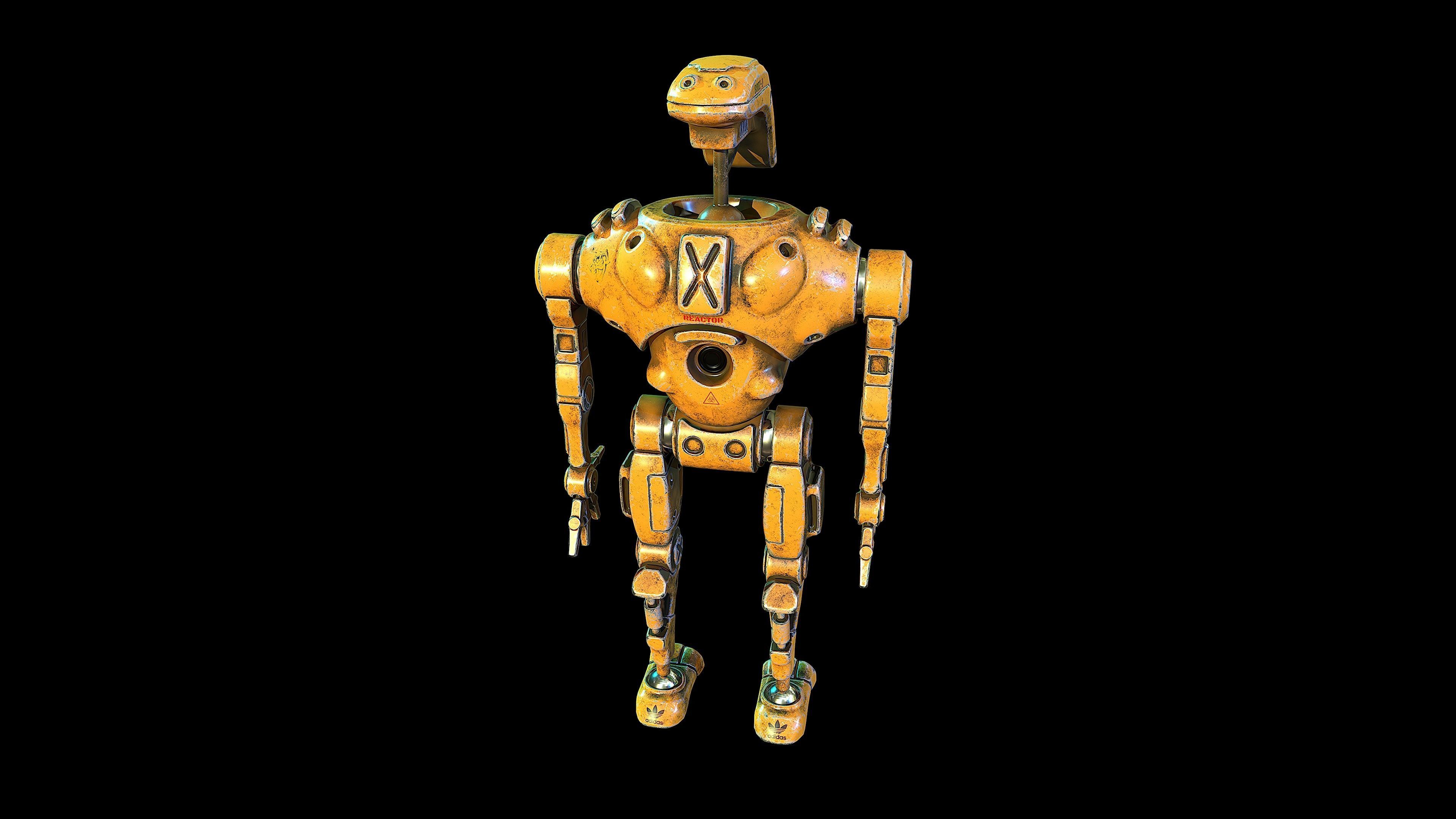 Robots-BORZ-1 star wars robot Low-poly 3D model_1
