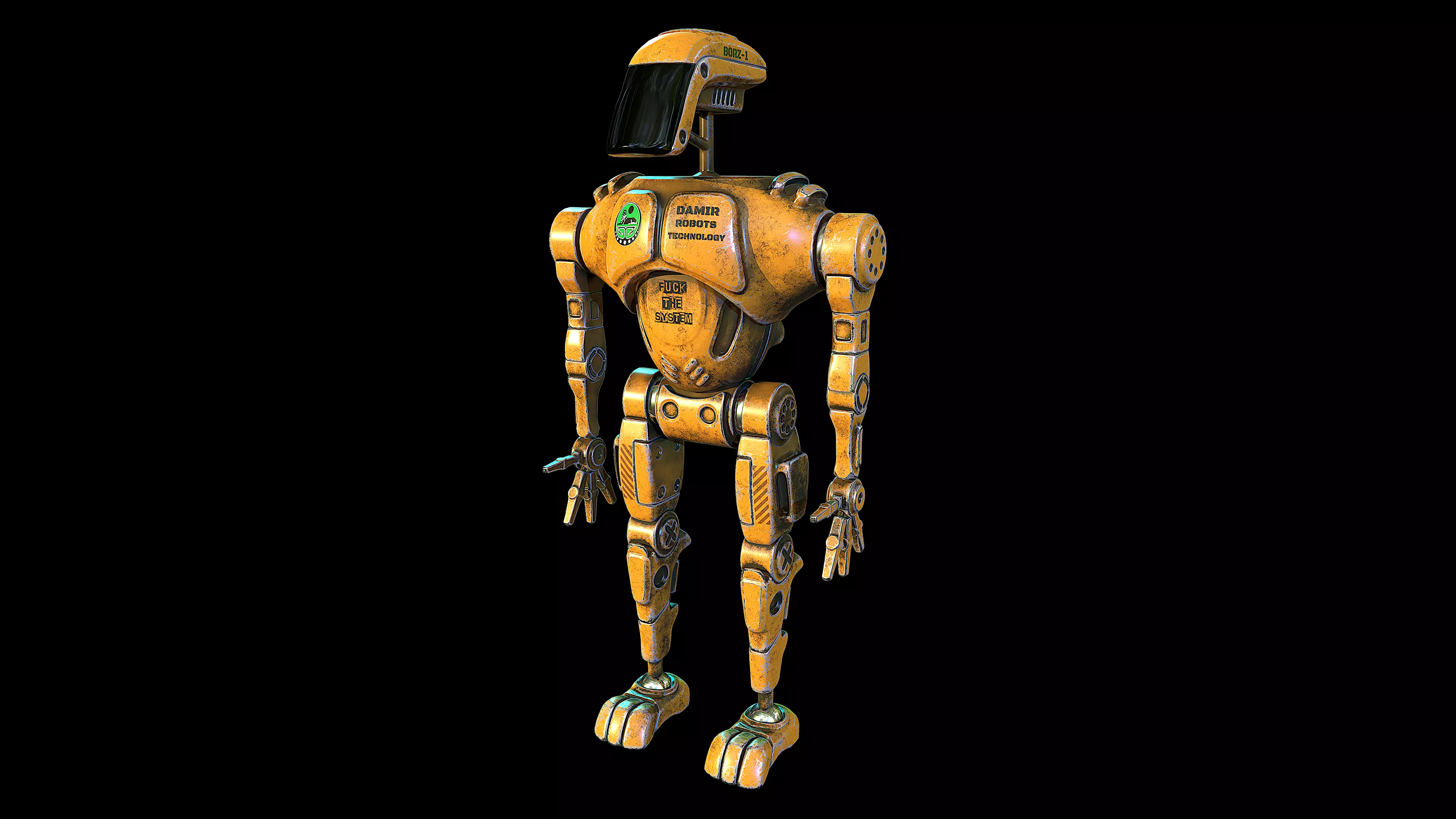 Robots-BORZ-1 star wars robot Low-poly 3D model_0