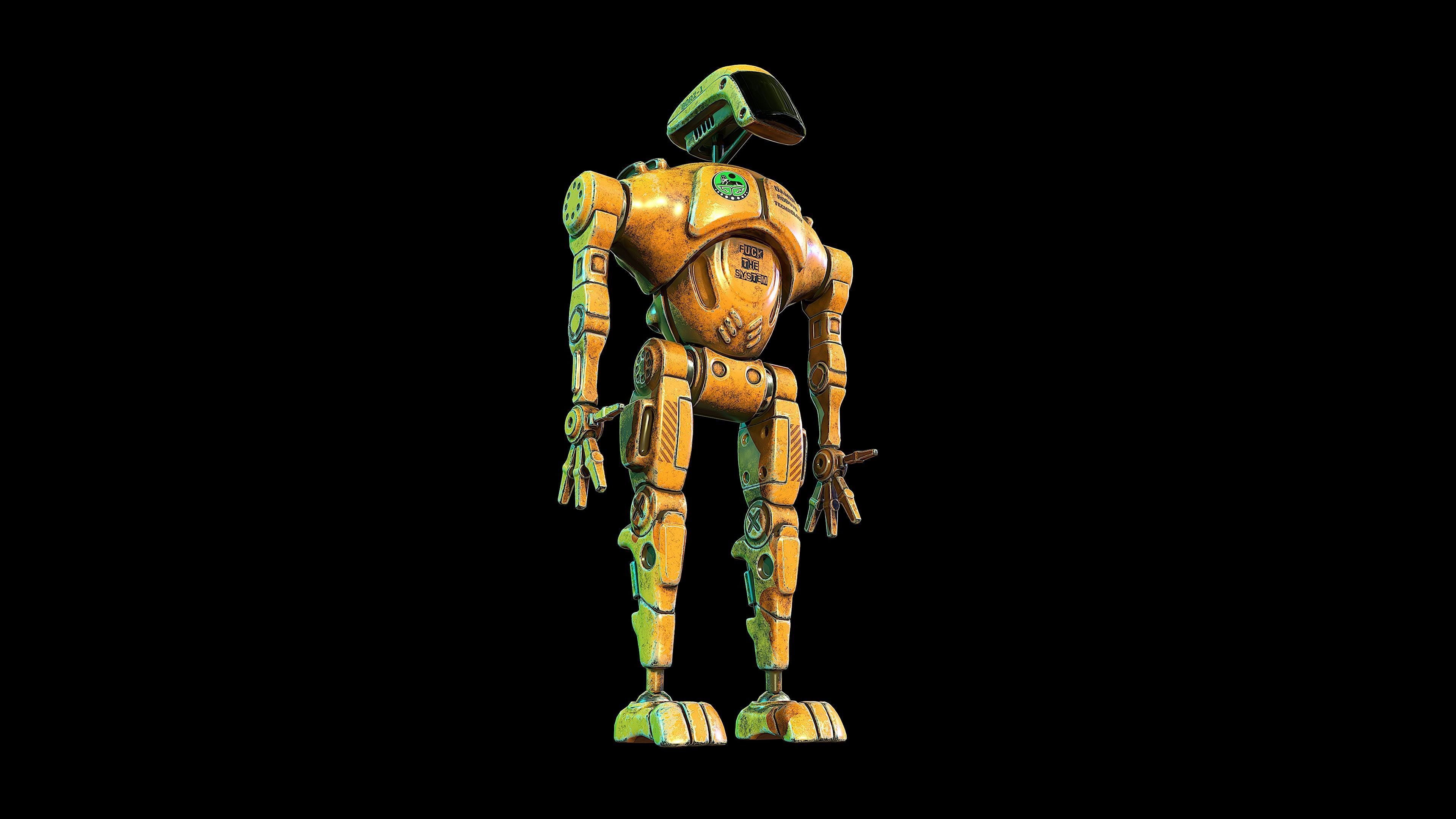 Robots-BORZ-1 star wars robot Low-poly 3D model_10