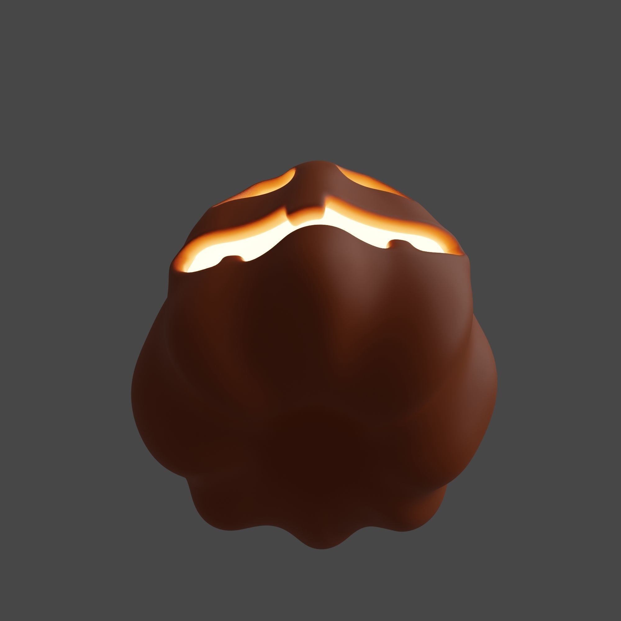 Cute and Funny Halloween Jack-o-Lantern Pumpkin 3D model_11