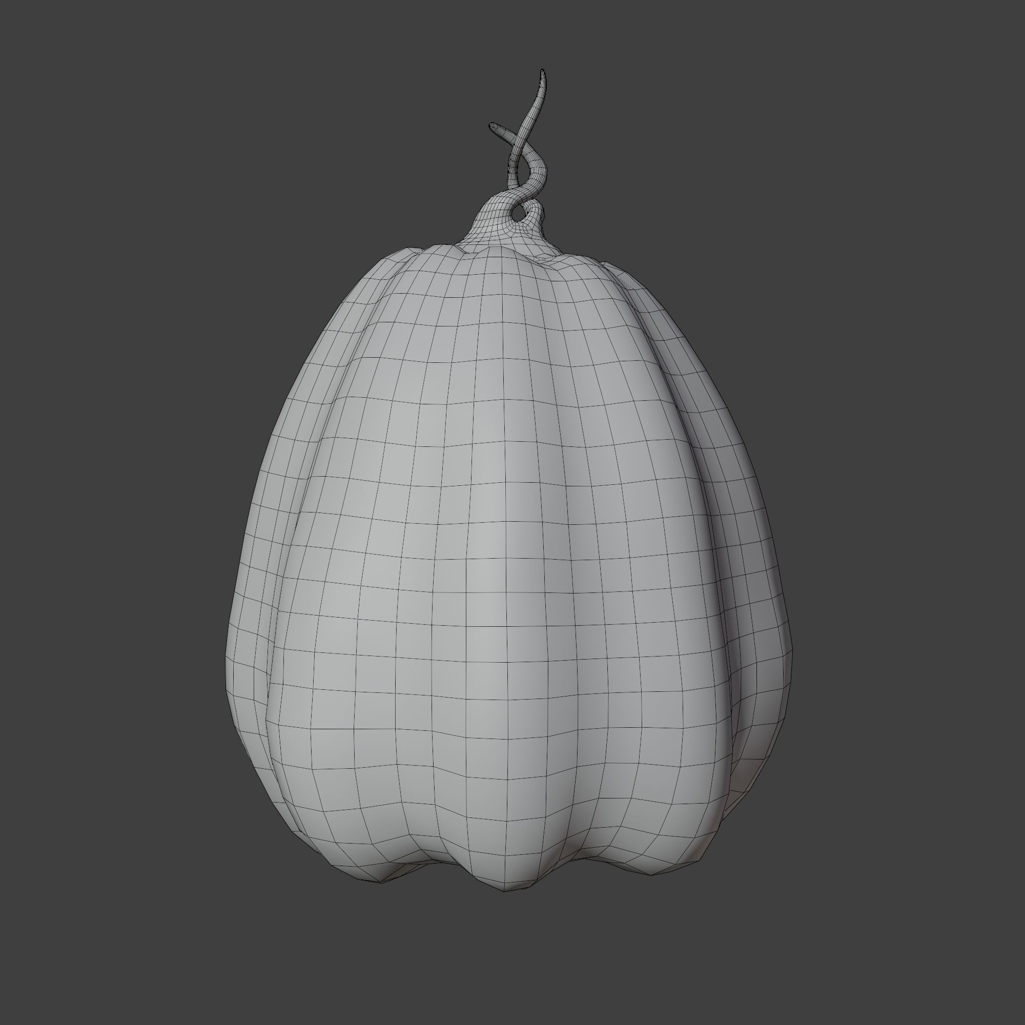 Cute and Funny Halloween Jack-o-Lantern Pumpkin 3D model_15