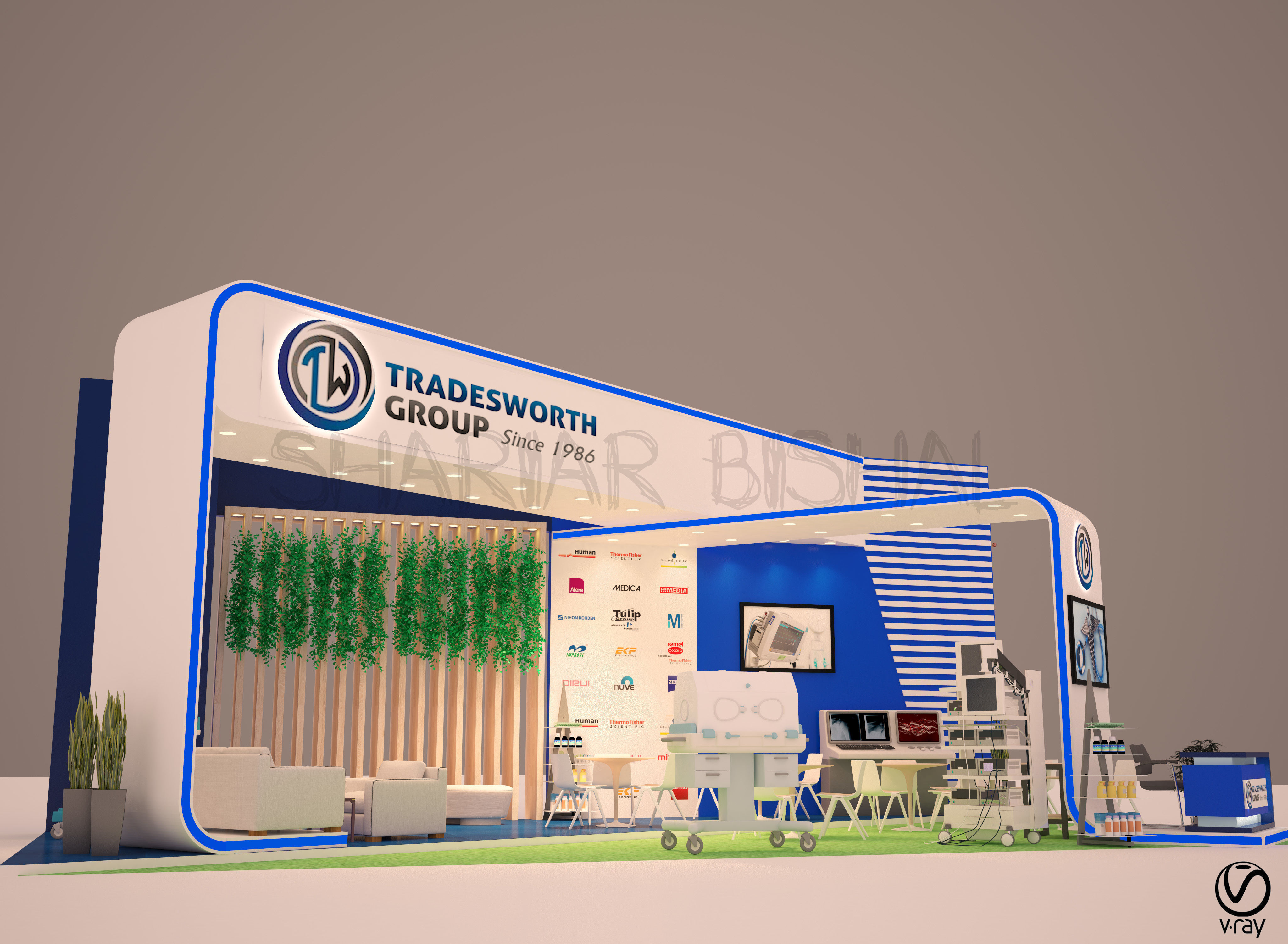 Exhibition Stall 3D model_3