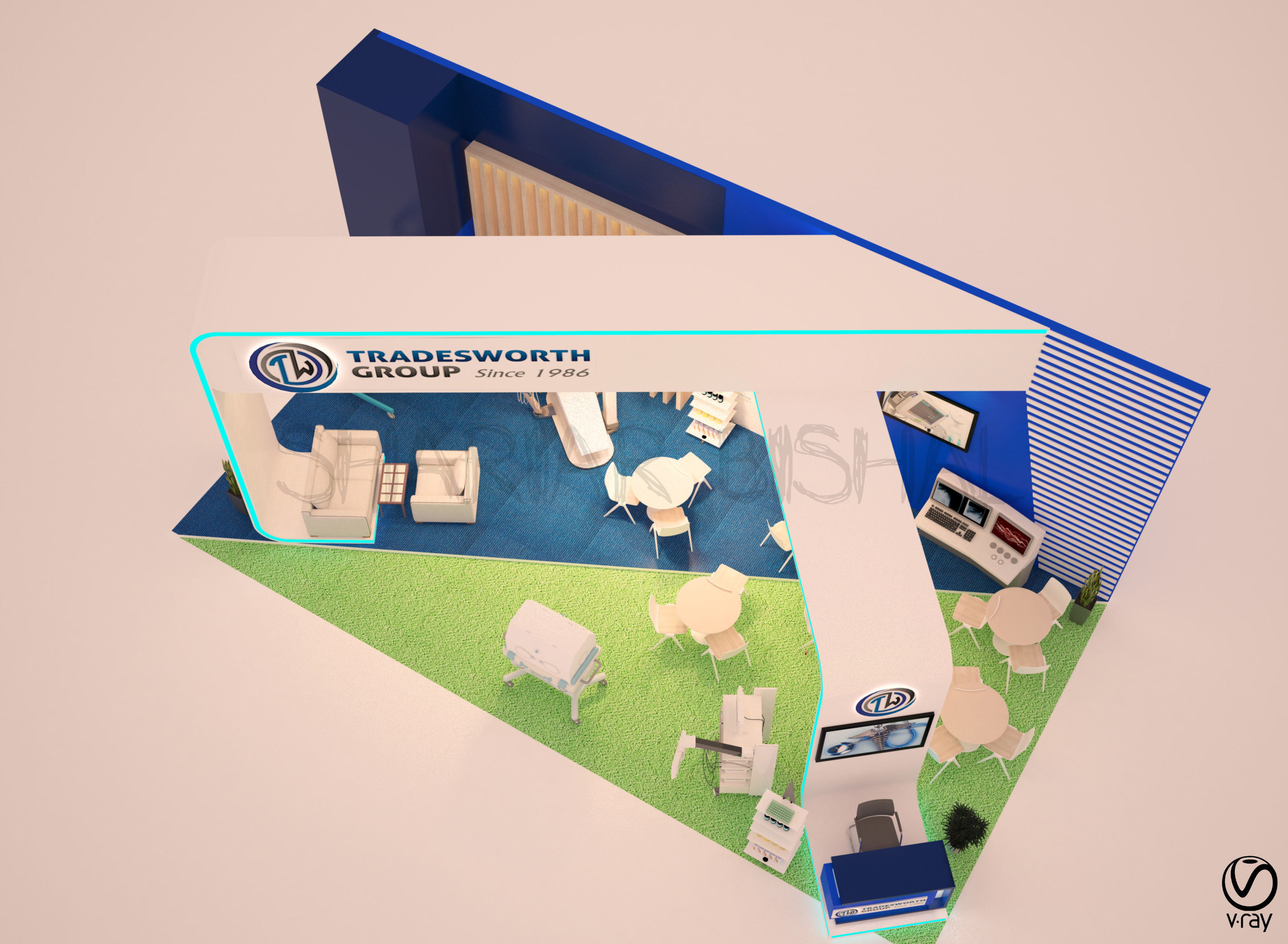 Exhibition Stall 3D model_2