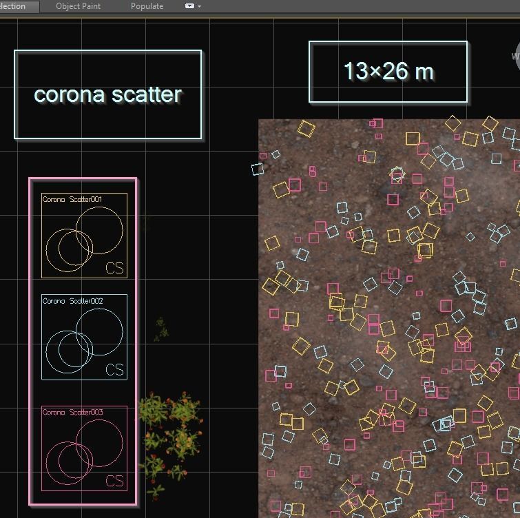 Meadow Lawn Grassland Set 011 3D model_4