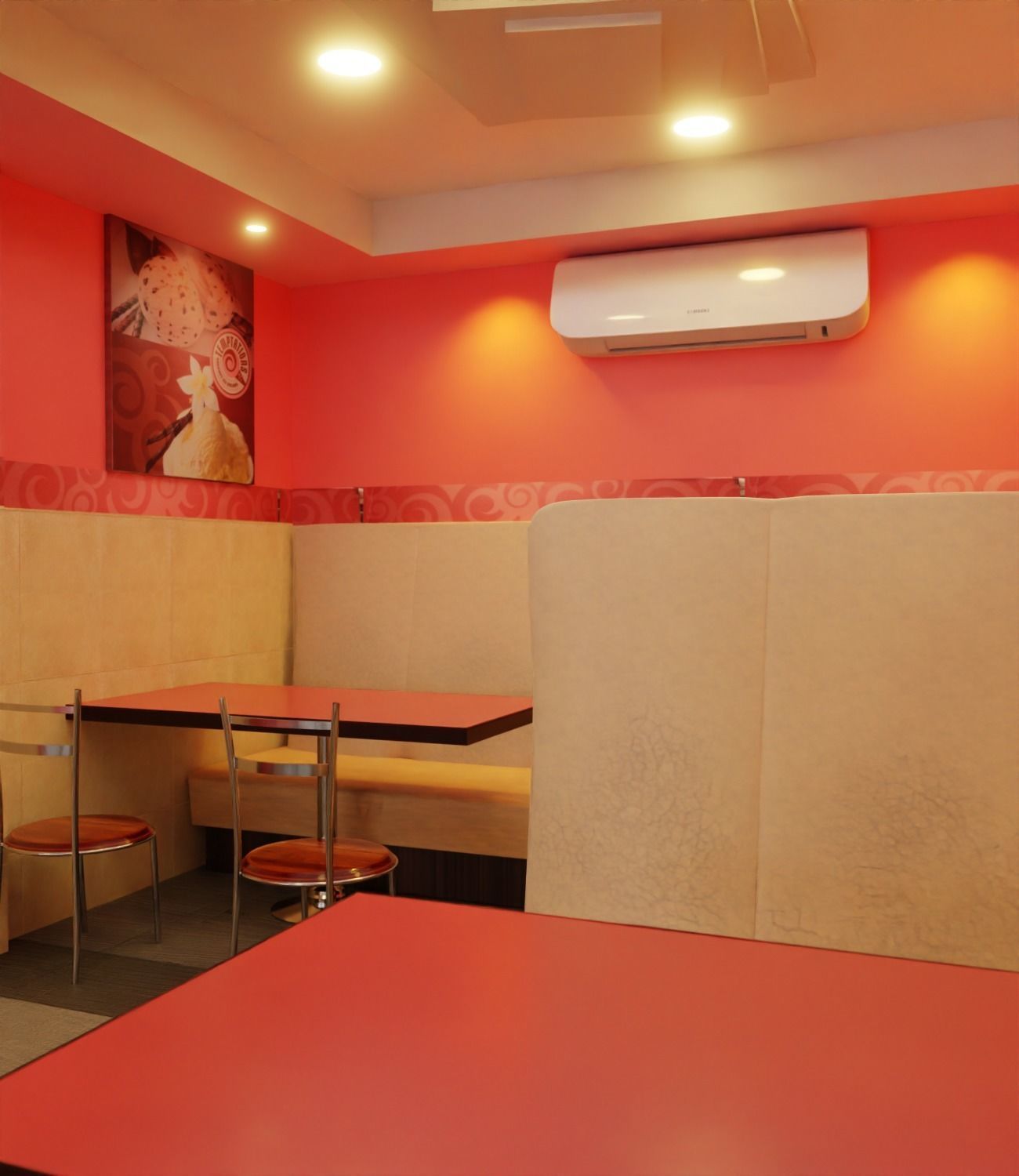 Small Restaurant Interior  Low-poly 3D model_7