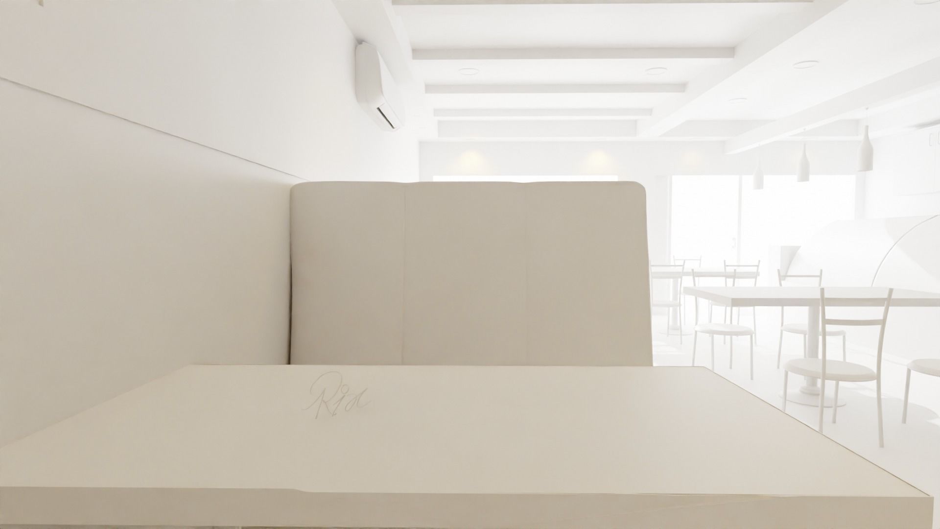 Small Restaurant Interior  Low-poly 3D model_11