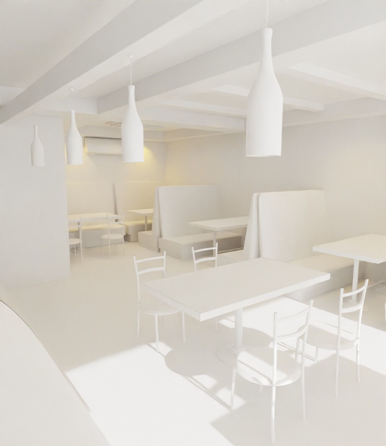 Small Restaurant Interior  Low-poly 3D model_13