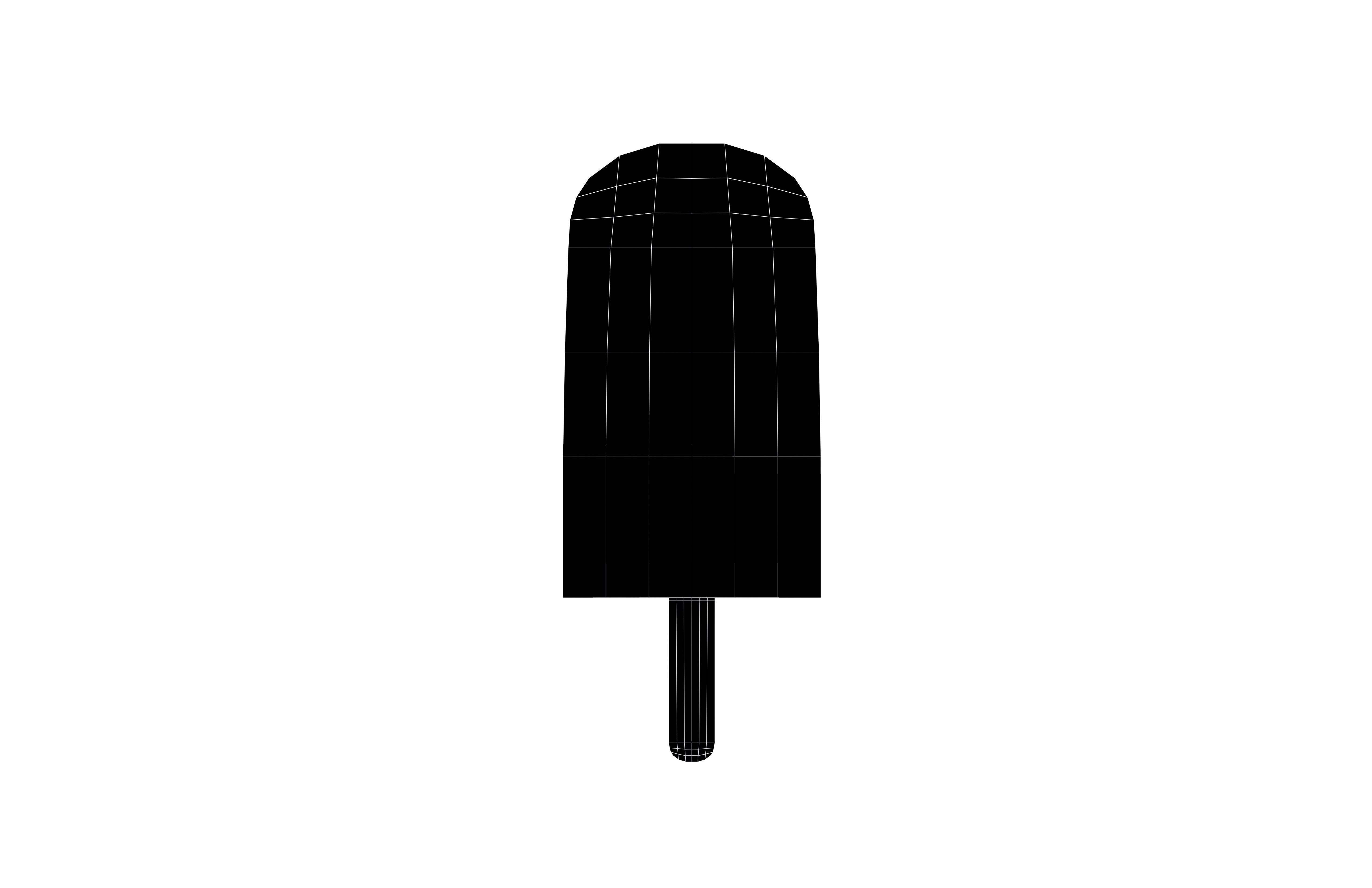 Ice Lolly v1 002 Low-poly 3D model_4