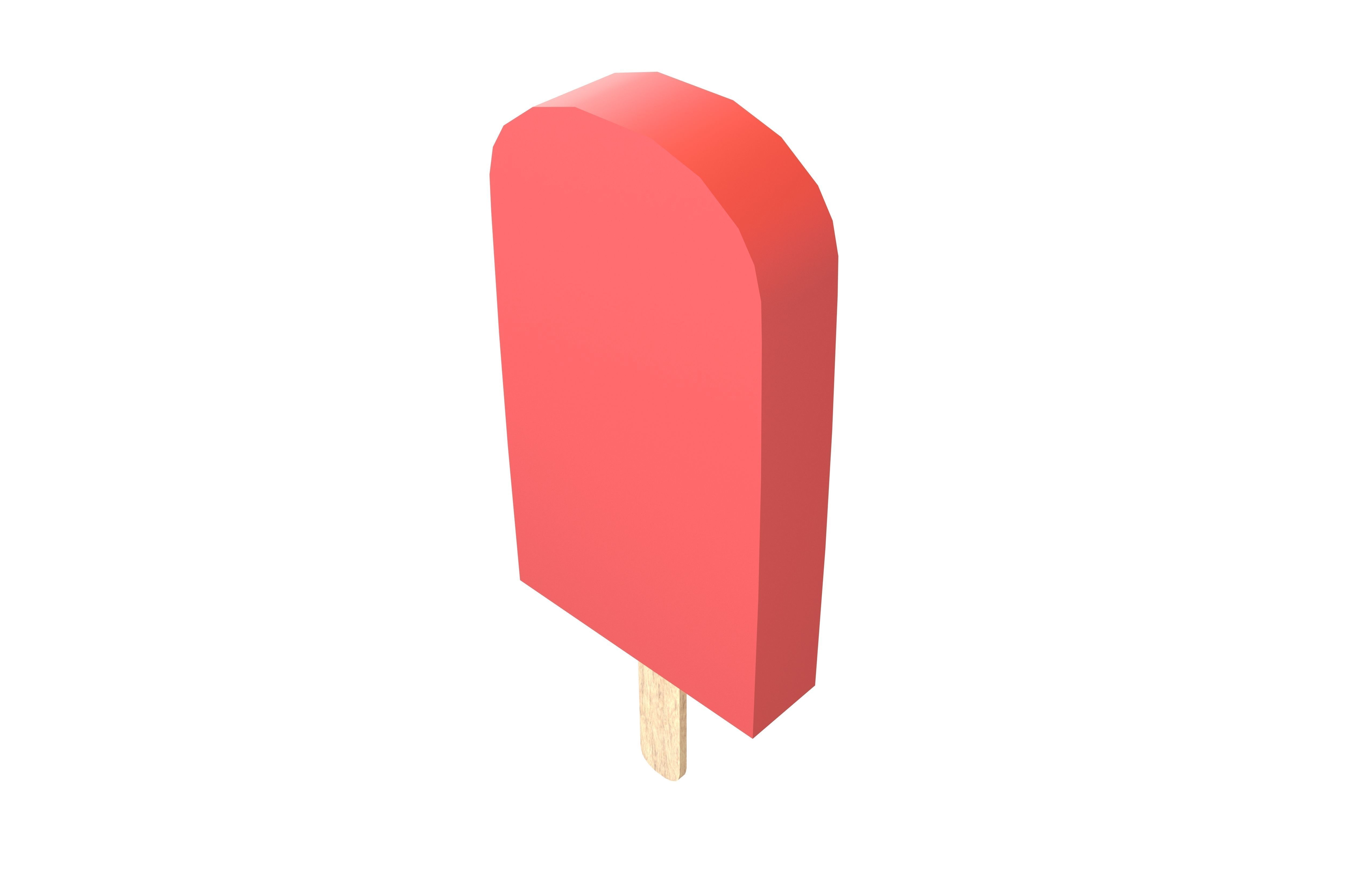 Ice Lolly v1 002 Low-poly 3D model_2
